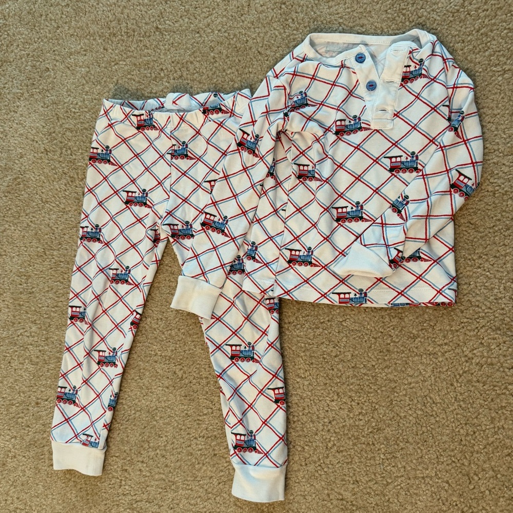 Little English 4t train pajamas